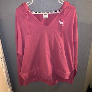 Victoria secret pink cropped hoodie